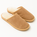 Sheepskin Wool Unisex Slippers Scuffs Slip On Winter Ugg Slippers in Chestnut - 9-2