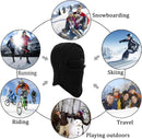 Thermal Fleece Balaclava Face Mask Beanie Hat Ski Snowboard Motorbike - Black-7
