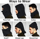 Thermal Fleece Balaclava Face Mask Beanie Hat Ski Snowboard Motorbike - Black-9