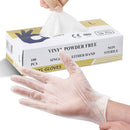 100pcs Vinyl Clear Powder Free Disposable Gloves - Medium (1 Box)-2