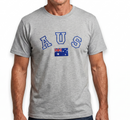 Mens Australia T Shirt Australia Day Cotton Blend Souvenir - Grey-2