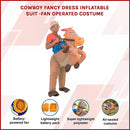 COWBOY Fancy Dress Inflatable Suit -Fan Operated Costume-3