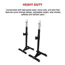 Squat Rack Stand Pair Bench Press Weight Lifting Barbell-11