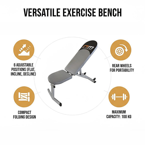 FID Flat Incline Decline Adjustable Bench Press