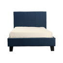 Single PU Leather Bed Frame Blue-9