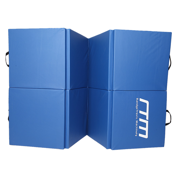 Folding Blue Exercise Mat – Gymnastics, Martial Arts, Yoga, Karate & Judo Training