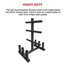 Olympic Weight Tree Bar Rack Holder Storage-10