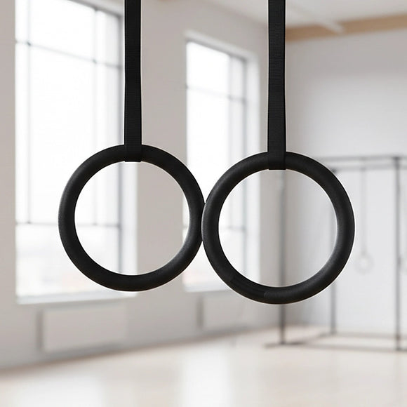 Gymnastic Rings – Adjustable Exercise Training Rings for Home & CrossFit Workouts