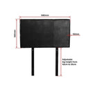 PU Leather Single Bed Headboard Bedhead - Black-12