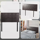 PU Leather Double Bed Headboard Bedhead - Brown-7