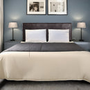 PU Leather Queen Bed Headboard Bedhead - Brown-2