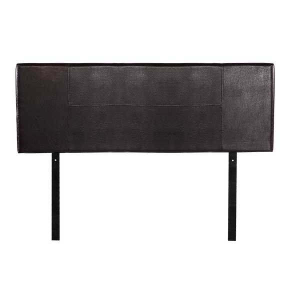 PU Leather Queen Bed Headboard Bedhead - Brown