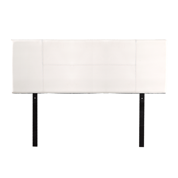 PU Leather Queen Bed Headboard Bedhead - White
