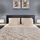 PU Leather King Bed Headboard Bedhead - Black-2