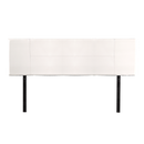 PU Leather King Bed Headboard Bedhead - White-4