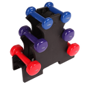 6-Piece Dumbbell Set with Storage Rack for Home Gym Training-1