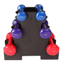 6-Piece Dumbbell Set with Storage Rack for Home Gym Training-8