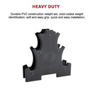 6-Piece Dumbbell Set with Storage Rack for Home Gym Training-10