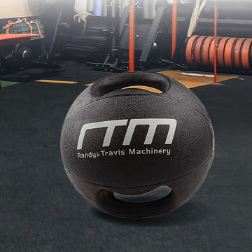 10kg Double-Handled Rubber Medicine Core Ball - 0