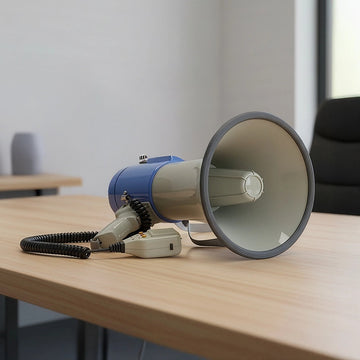 25W Megaphone PA System Loud Speaker Voice Recorder - 0