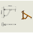 Boxing Punching Bag Wall Pivot Rack – Swivel Mount for Home Gym-11
