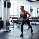 Randy & Travis Rubber Coated Solid Straight Bar Attachment for Cable Machines-5