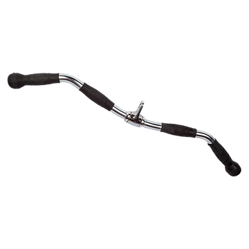 Randy & Travis Rubber-Coated Revolving Curl Row Bar Attachment for Gyms