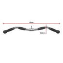 Randy & Travis Rubber-Coated Revolving Curl Row Bar Attachment for Gyms-10