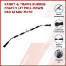 Randy & Travis Rubber-Coated Lat Pull-Down Bar Attachment-3