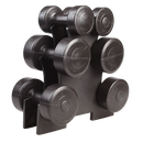 12kg Dumbbell Weights Set with Rack for Home Gym Training-1