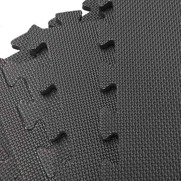 4 Tiles EVA Interlocking Gym Floor Mats – Home Fitness Puzzle Exercise Mat Set