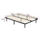 Double Metal Bed Frame - Bedroom Furniture-12