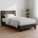 Single Linen Fabric Bed Frame Grey-5