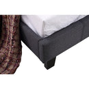 Single Linen Fabric Bed Frame Grey-6