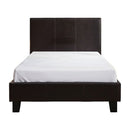 Single PU Leather Bed Frame Brown-8