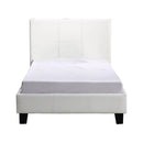 Single PU Leather Bed Frame White-8