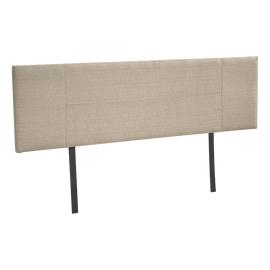 Linen Fabric King Bed Headboard Bedhead - Beige