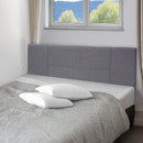 Linen Fabric Queen Bed Headboard Bedhead - Grey-6