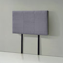 Linen Fabric Single Bed Headboard Bedhead - Grey-4