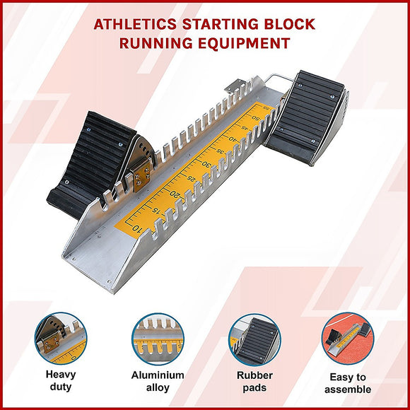 Athletics Starting Block for Sprint Training – Adjustable Track Running Equipment