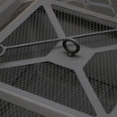 18" Square Metal Fire Pit Outdoor Heater-6