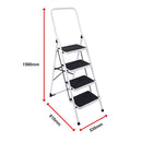 Foldable Non Slip 4 Step Steel Ladder-13