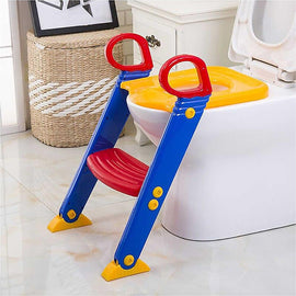 Kids Toilet Ladder Toddler Potty Training Seat - 0
