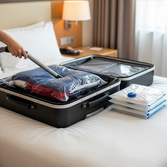 10X Jumbo Vacuum Storage Bags – Space Saver Seal Bags for Clothes, Bedding, Blankets & Travel Organisation