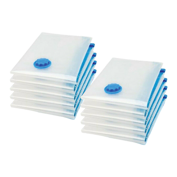 10X Jumbo Vacuum Storage Bags – Space Saver Seal Bags for Clothes, Bedding, Blankets & Travel Organisation