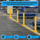 Yellow Heavy Duty Steel Bollard Post-8