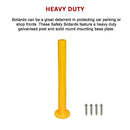 Yellow Heavy Duty Steel Bollard Post-10