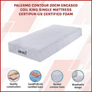 Contour Encased Coil King Single Mattress – Hybrid Support with CertiPUR-US® Certified Foam Comfort Layers-3