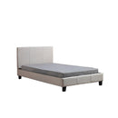 King Single Linen Fabric Bed Frame Beige-2