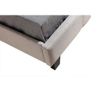 King Single Linen Fabric Bed Frame Beige-4